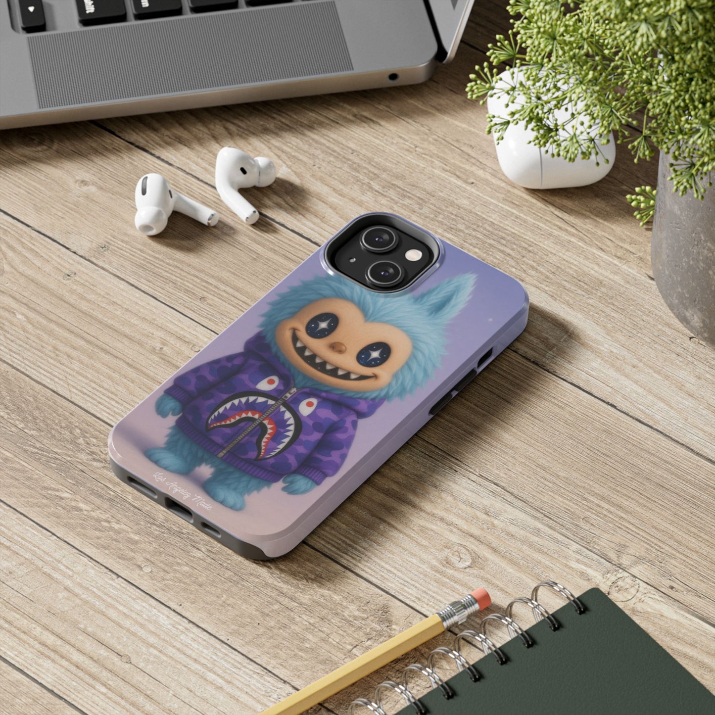 Los Angelez Made x Labubu BAPE Hoodie Tough Phone Case