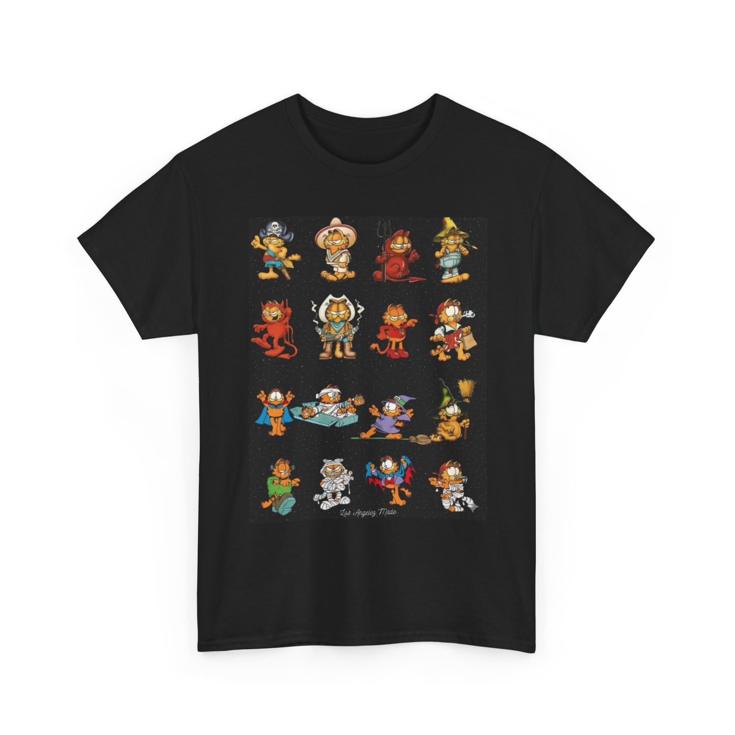 Los Angelez Made x Garfield Halloween Sticker Sheet Unisex Heavy Cotton T-Shirt