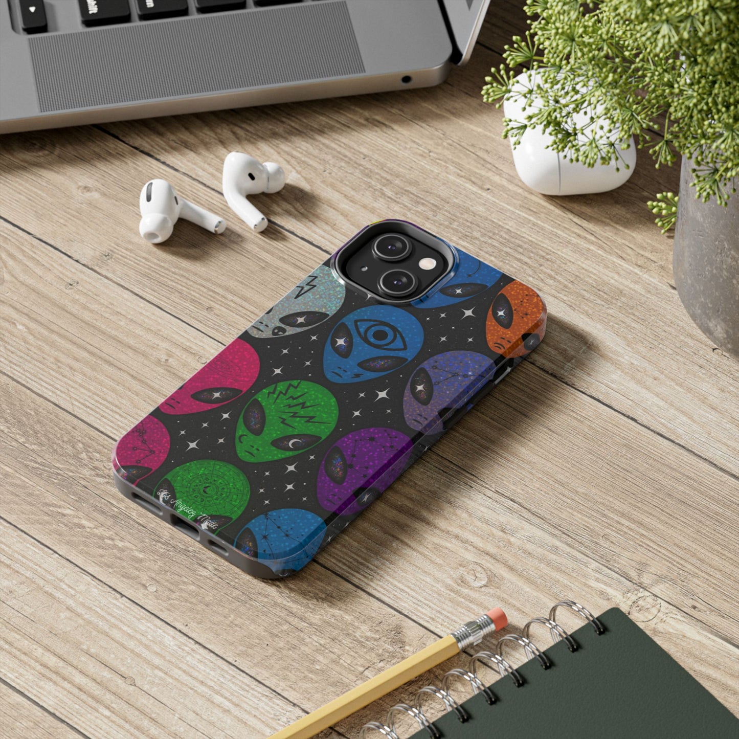 Los Angelez Made x Y2K Alien Sticker Sheet Tough Phone Case