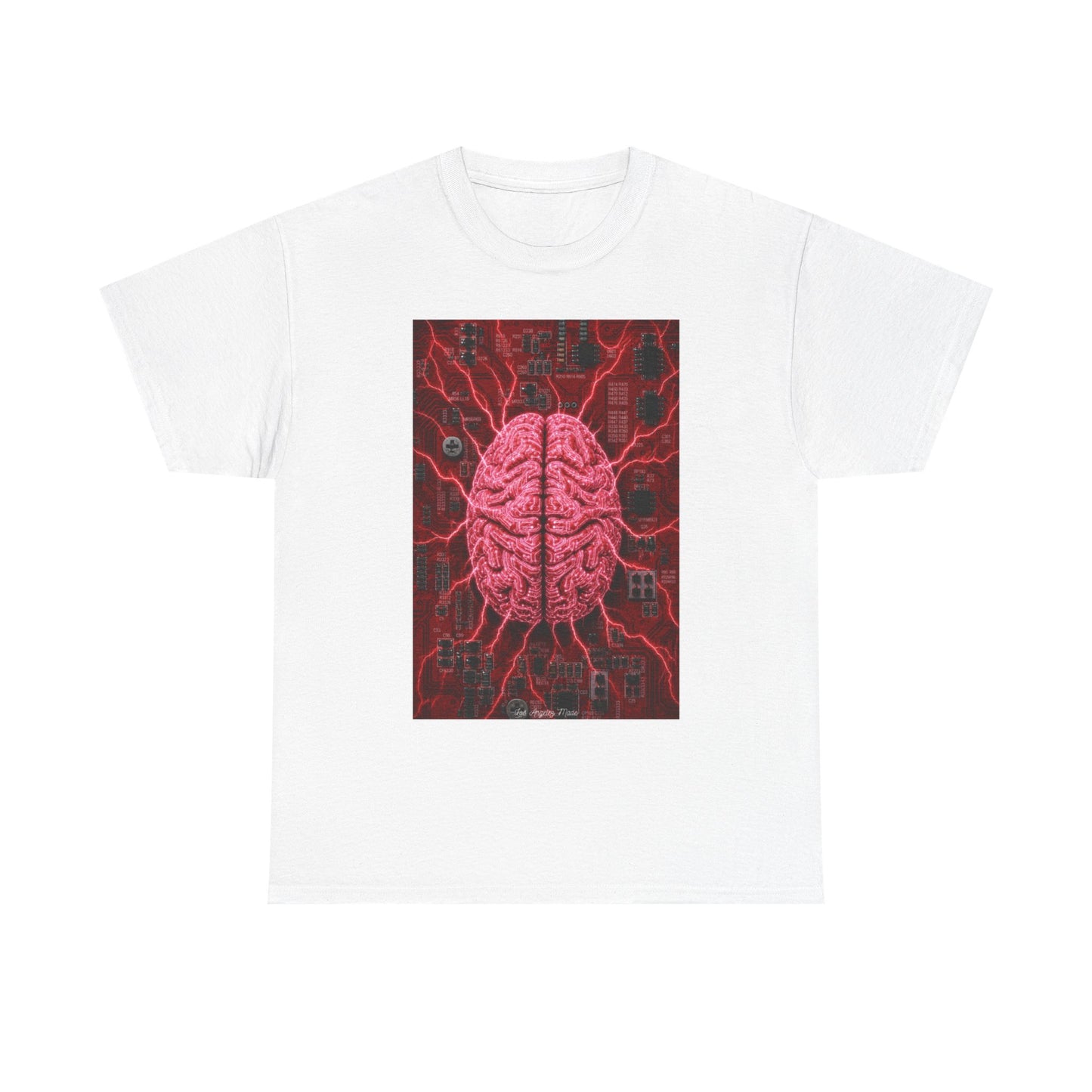 Los Angelez Made x Neural Circuit Unisex Heavy Cotton T-Shirt