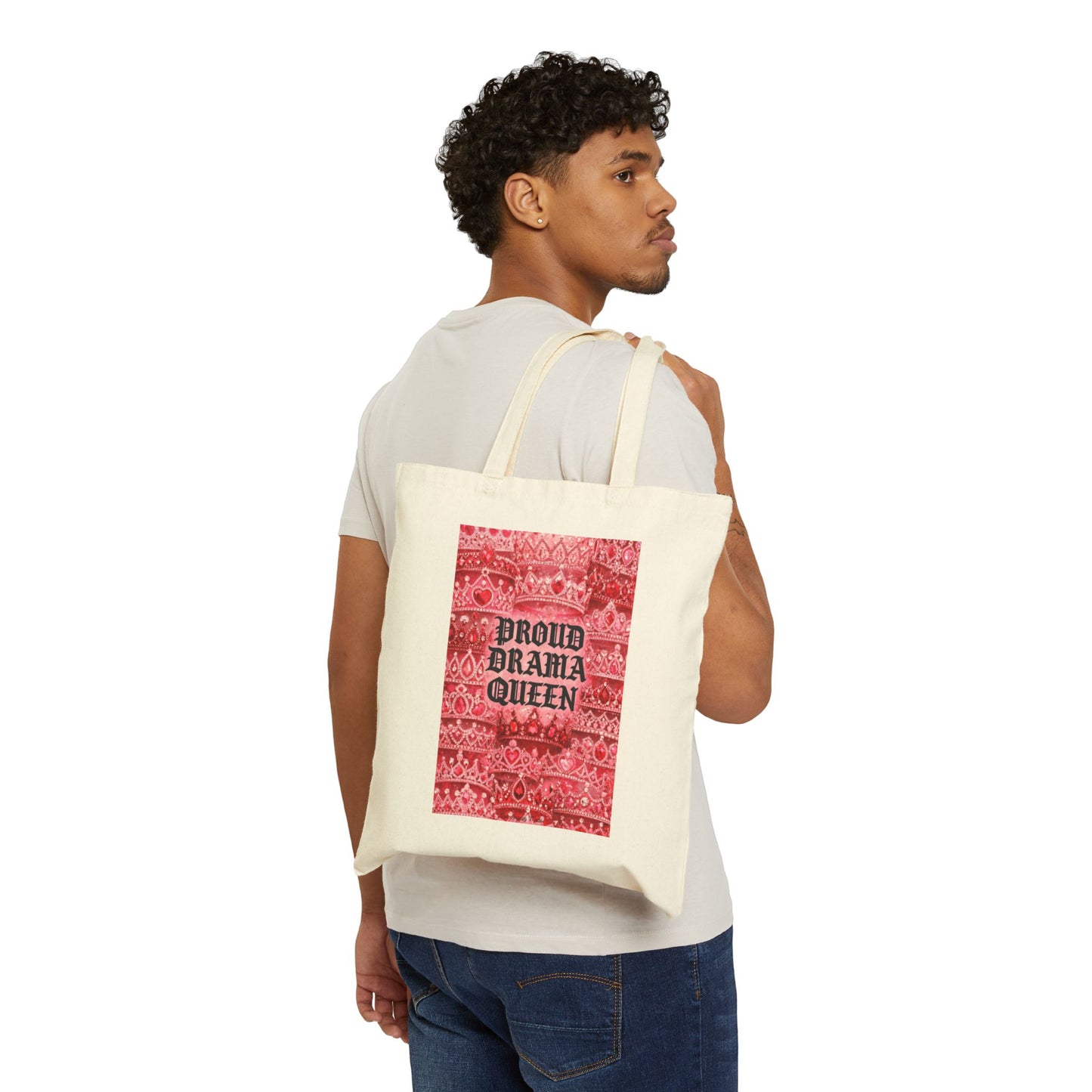 Los Angelez Made x Proud Drama Queen Cotton Canvas Tote