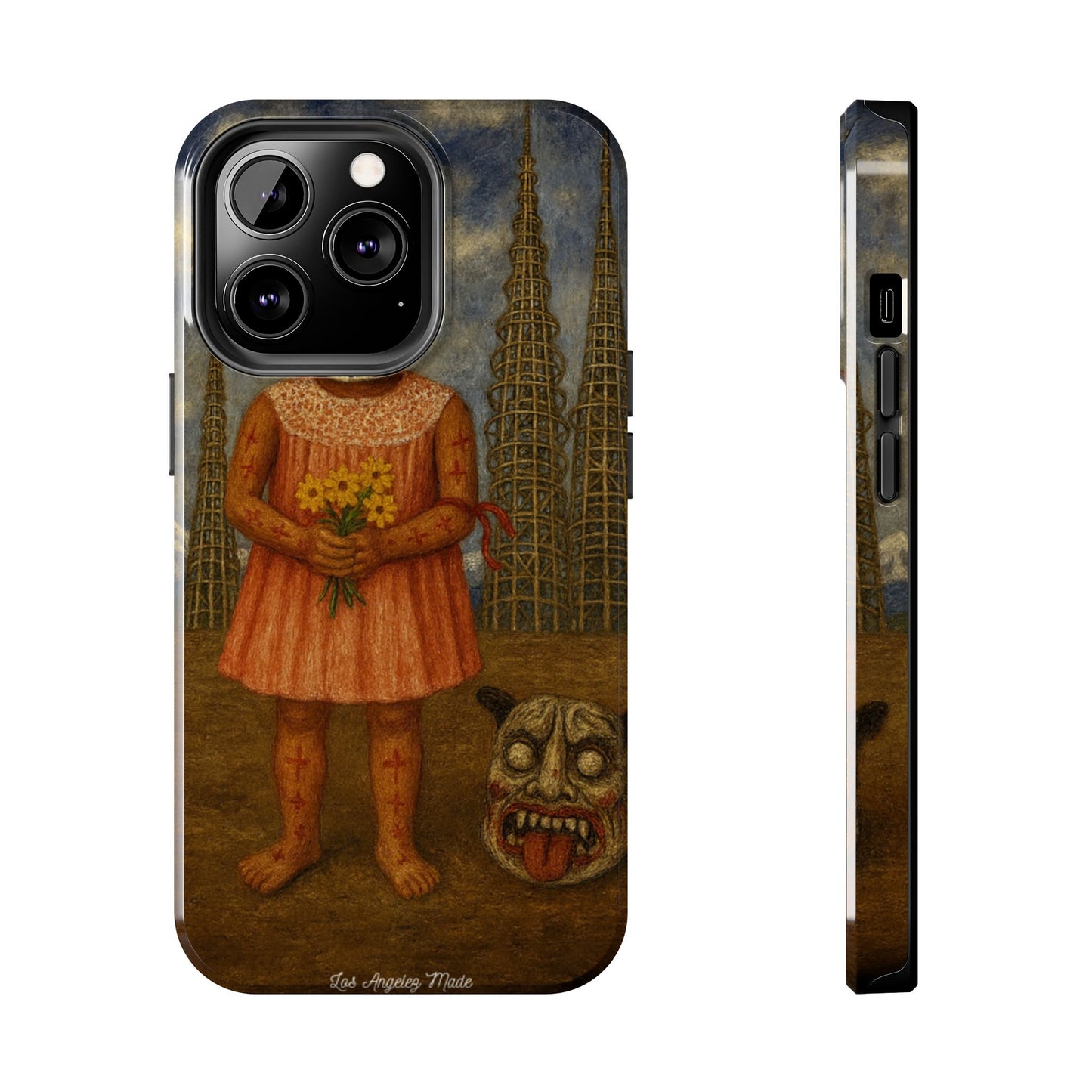 Los Angelez Made x Girl With Death Mask Tough Phone Case