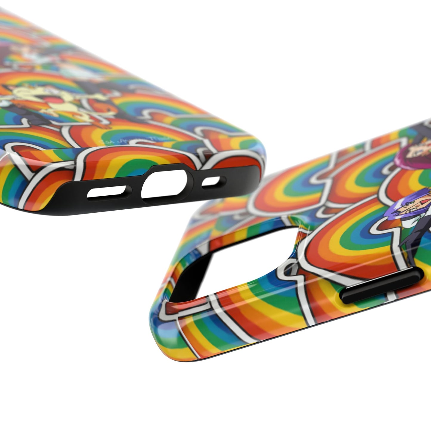 Los Angelez Made x Team Rocket Rainbow Emoji Tough Phone Case