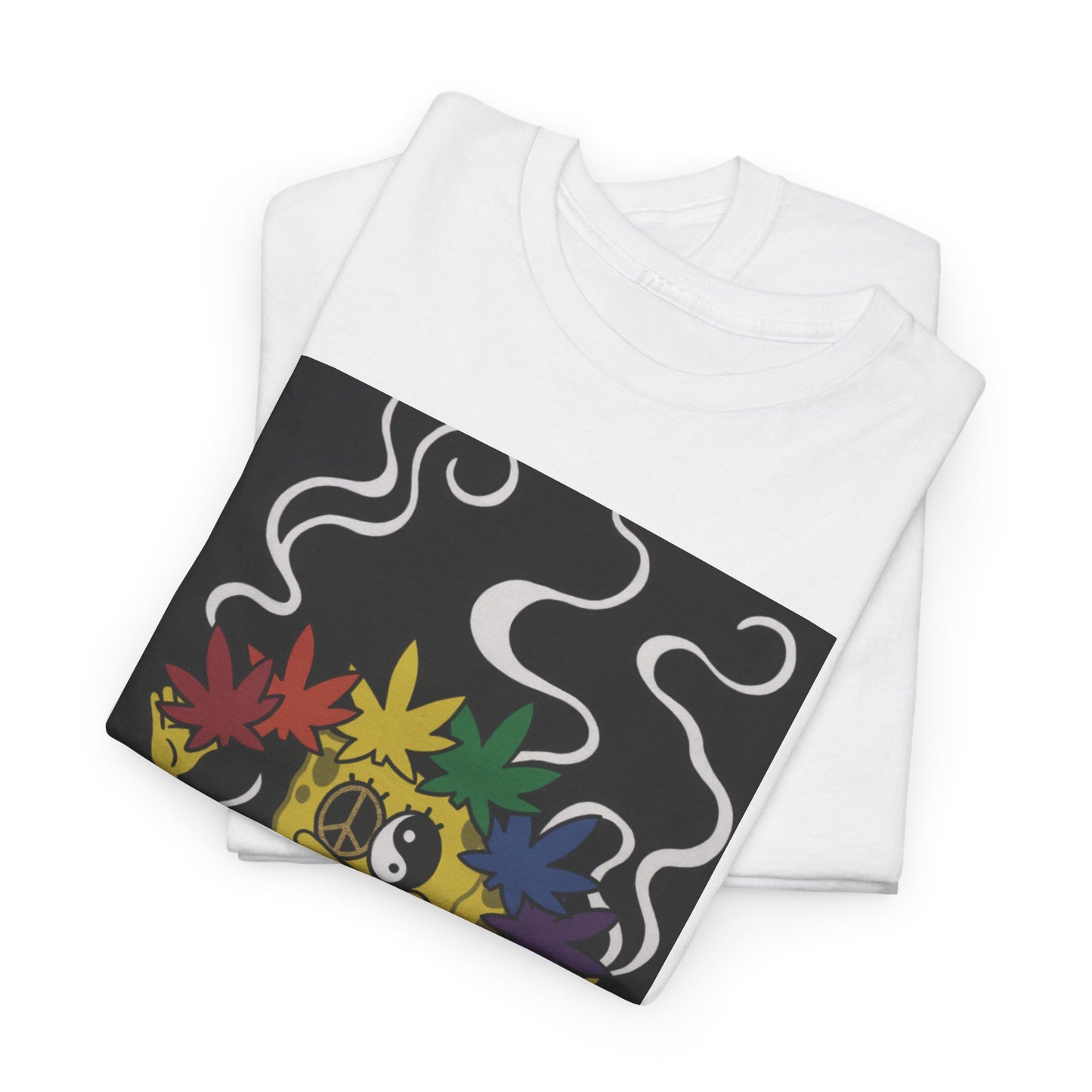 Los Angelez Made x Psychedelic Spongebob Squarepants  Unisex Heavy Cotton T-Shirt