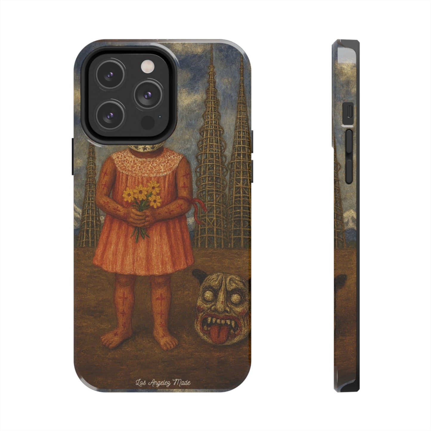 Los Angelez Made x Girl With Death Mask Tough Phone Case