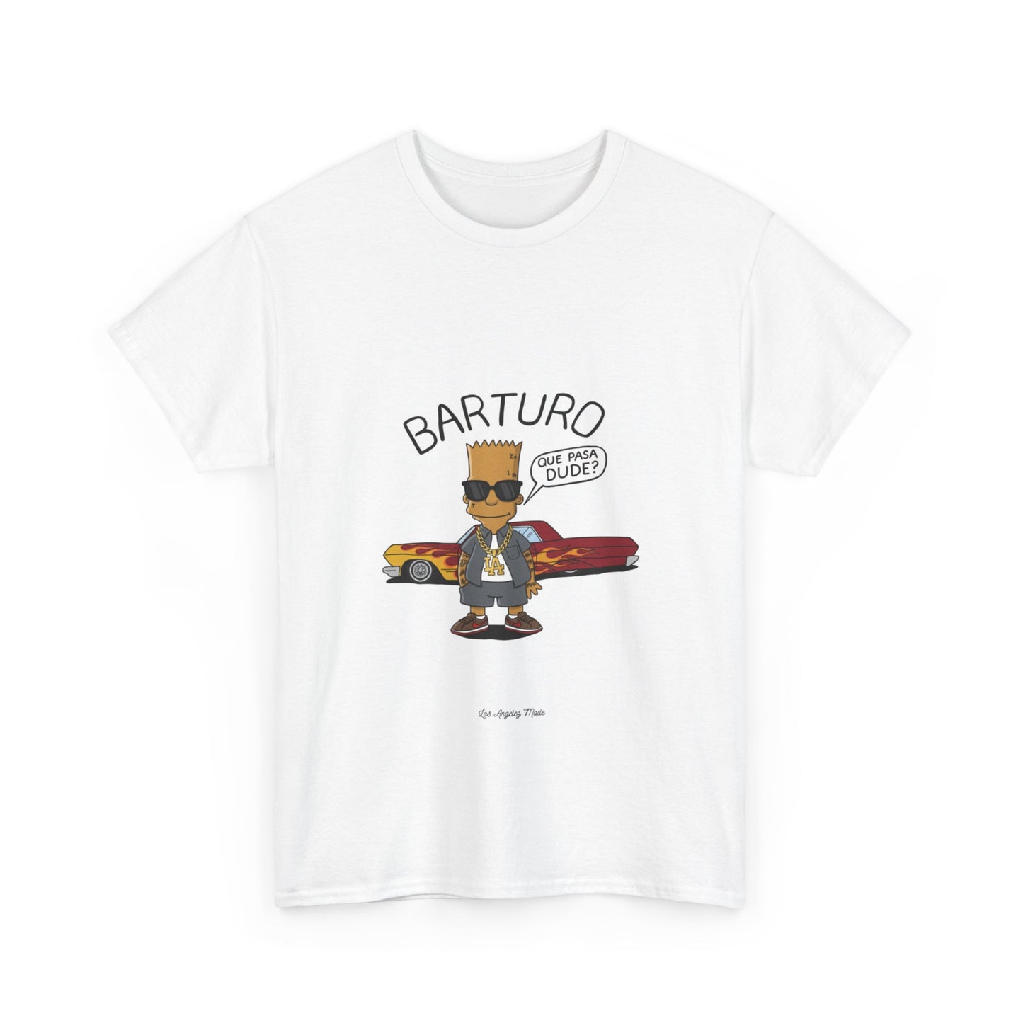 Los Angelez Made x Barturo "Que Pasa Dude?" Unisex Heavy Cotton T-Shirt