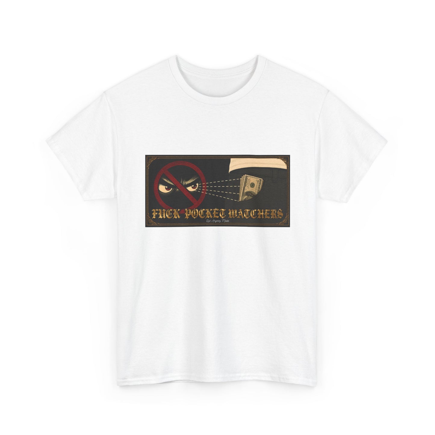 Los Angelez Made x Fuck Pocket Watchers Unisex Heavy Cotton T-Shirt