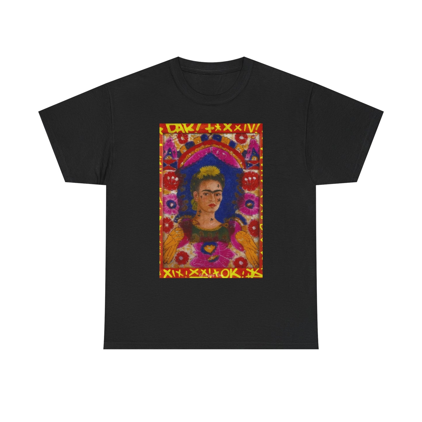 Los Angelez Made x Frida Kahlo The Frame Unisex Heavy Cotton T-Shirt