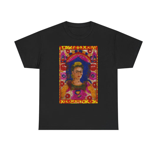 Los Angelez Made x Frida Kahlo The Frame Unisex Heavy Cotton T-Shirt