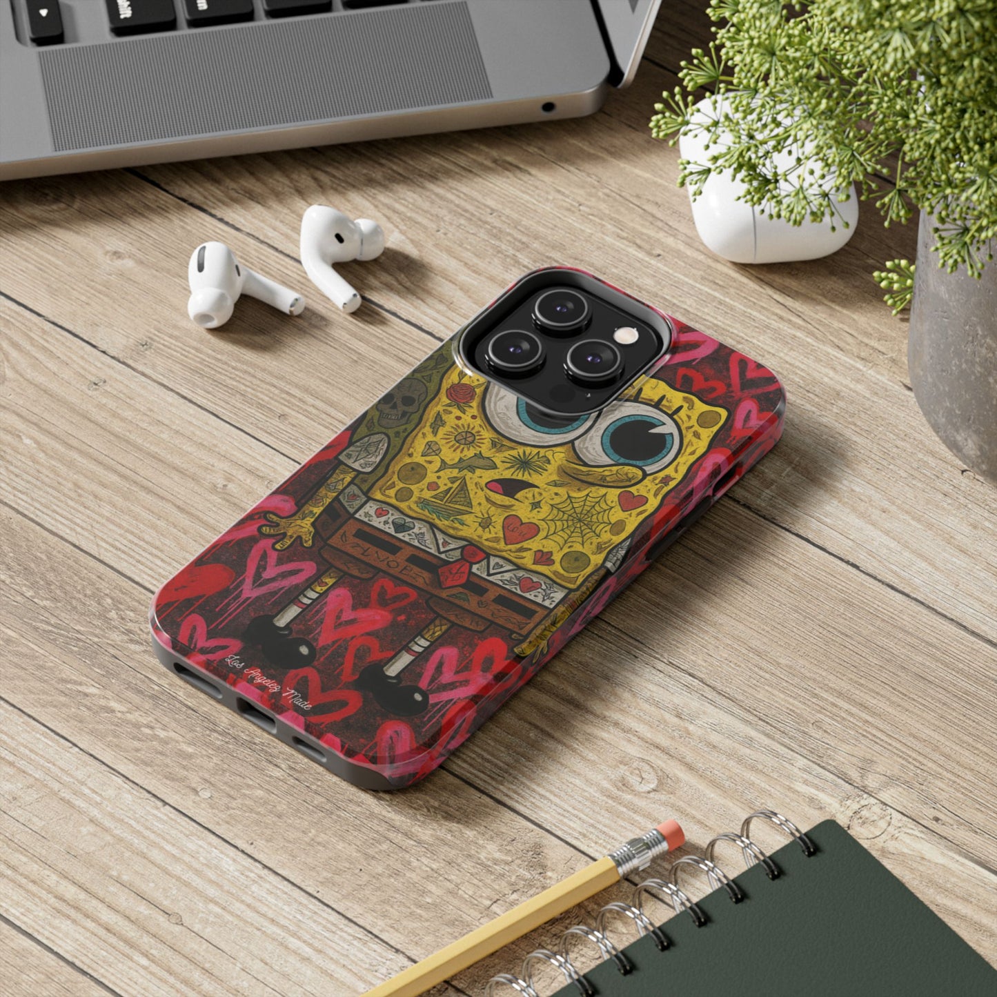 Los Angelez Made x Tatted Spongebob Tough Phone Case