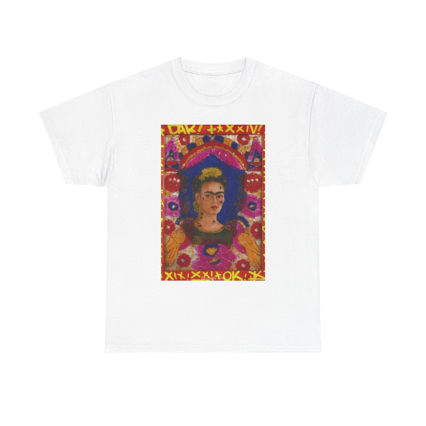 Los Angelez Made x Frida Kahlo The Frame Unisex Heavy Cotton T-Shirt
