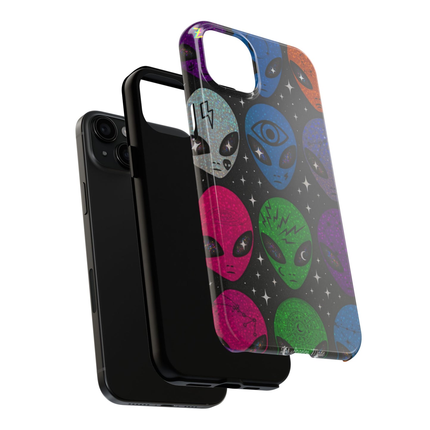 Los Angelez Made x Y2K Alien Sticker Sheet Tough Phone Case