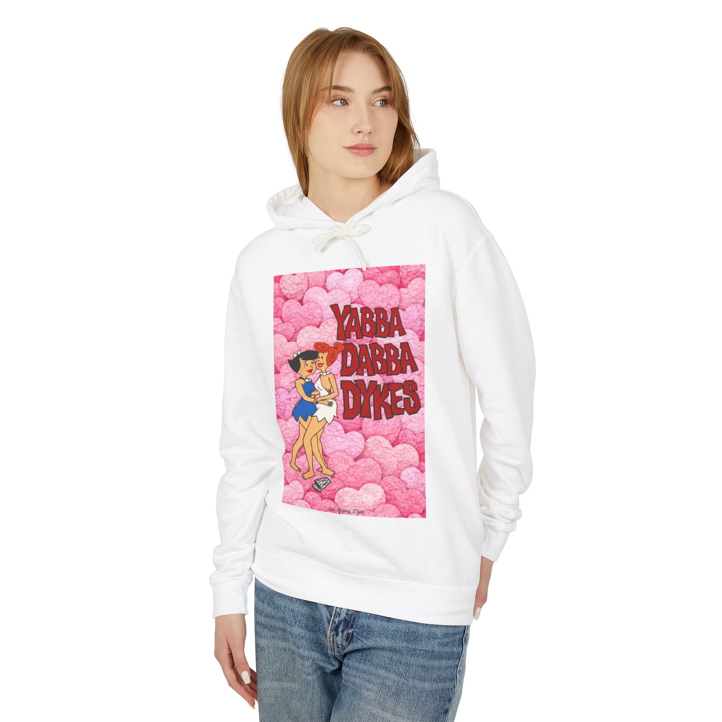 Los Angelez Made x Yabba Dabba Dykes Hoodie Unisex Lightweight Hooded Sweatshirt