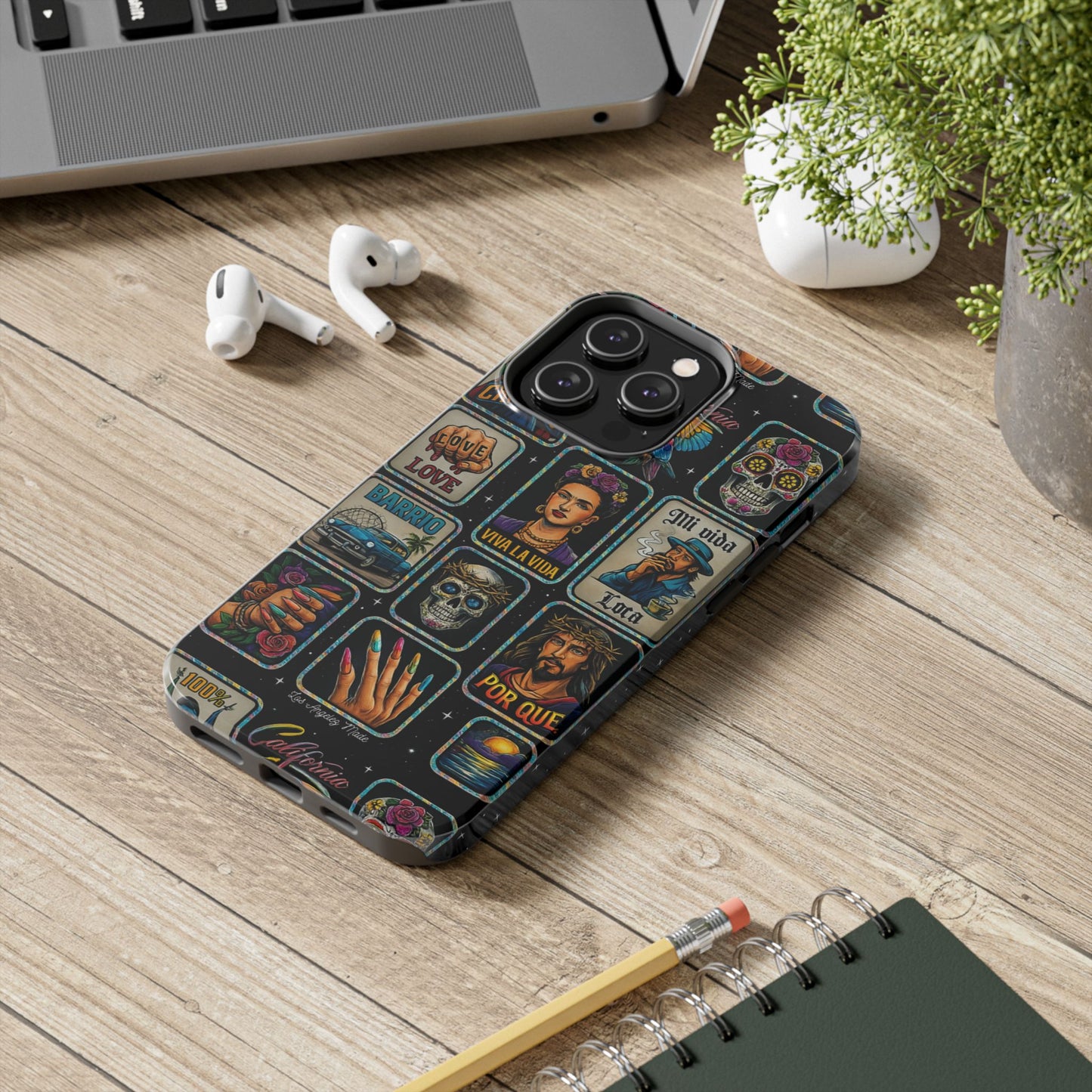 Los Angelez Made x Chicano Vintage Stickers Tough Phone Case