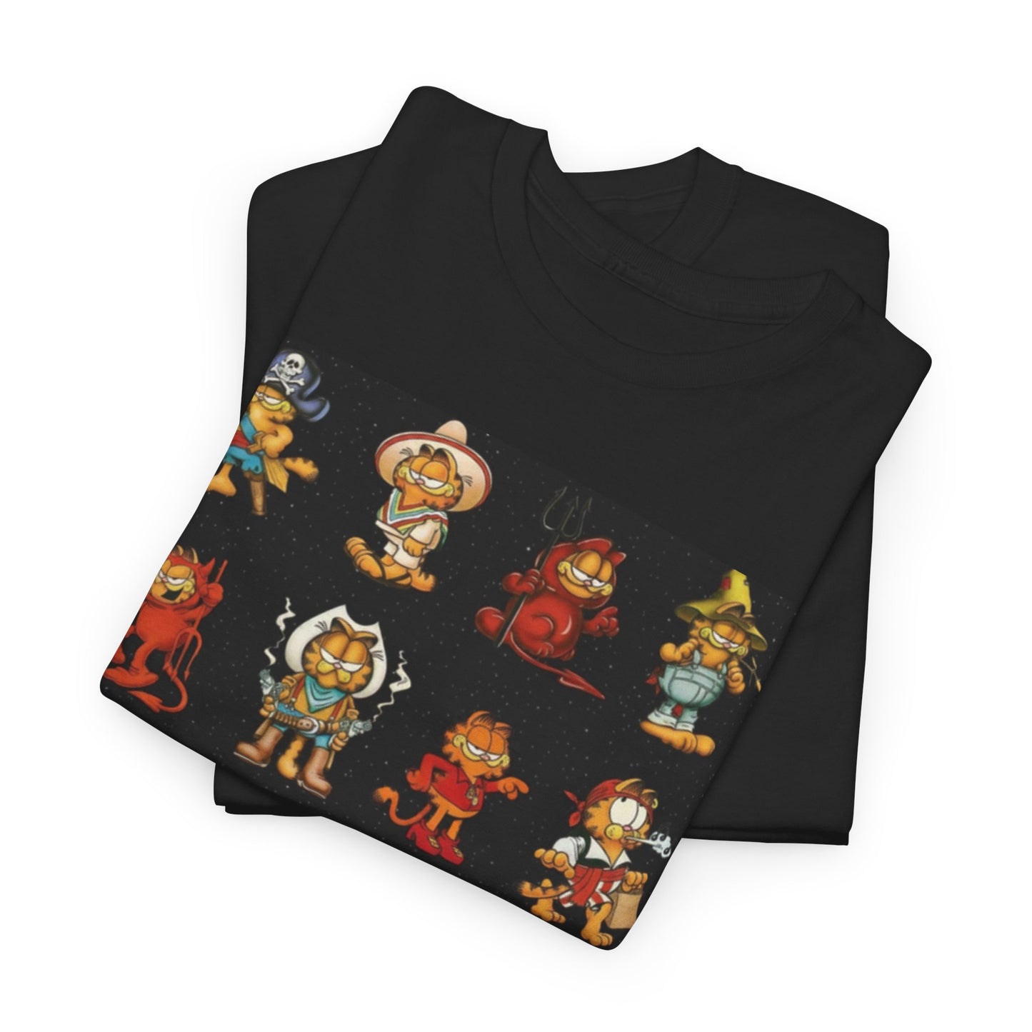 Los Angelez Made x Garfield Halloween Sticker Sheet Unisex Heavy Cotton T-Shirt