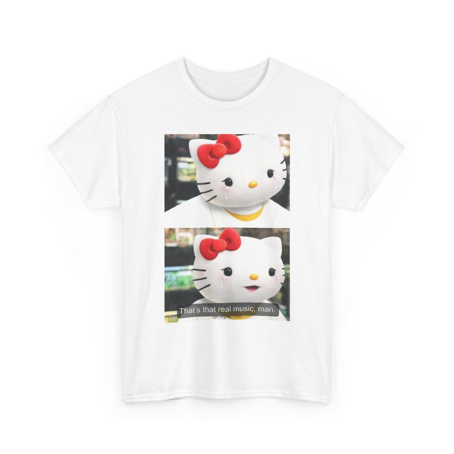 Los Angelez Made x Hello Kitty x Lil B Meme Unisex Heavy Cotton T-Shirt