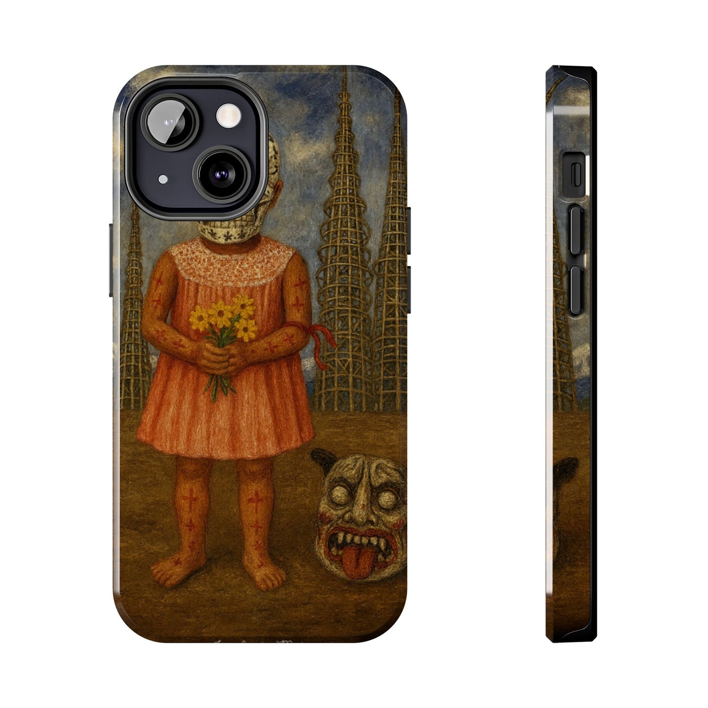 Los Angelez Made x Girl With Death Mask Tough Phone Case