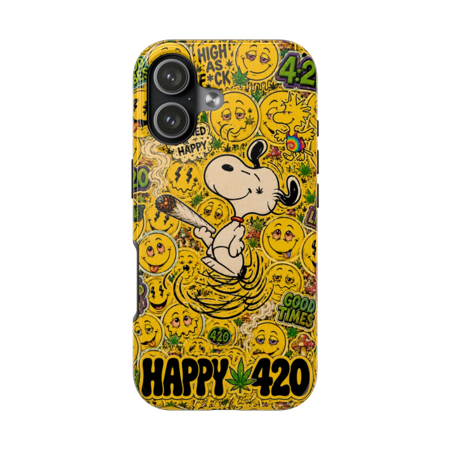Los Angelez Made x 420 Happy Snoopy Tough Phone Case