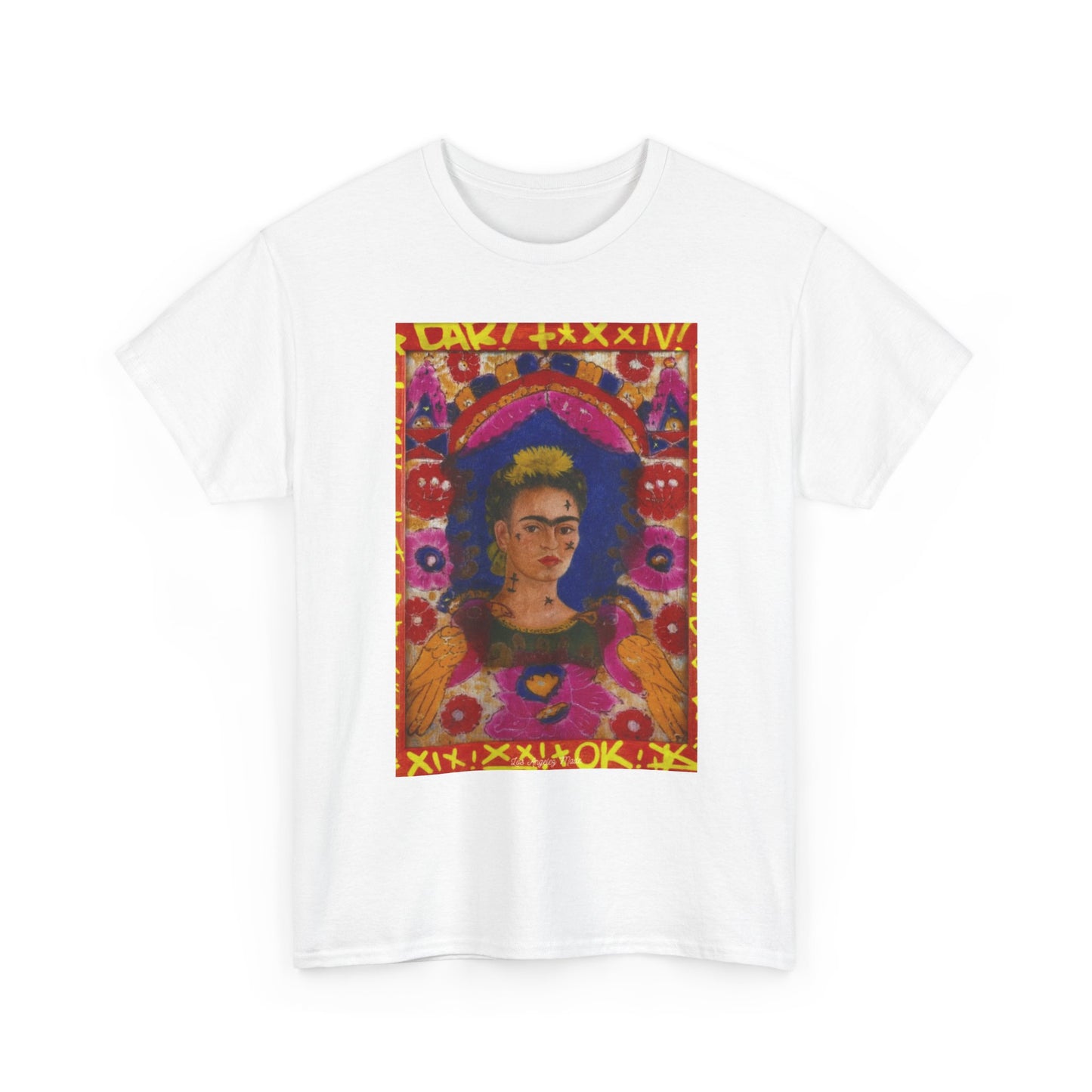 Los Angelez Made x Frida Kahlo The Frame Unisex Heavy Cotton T-Shirt
