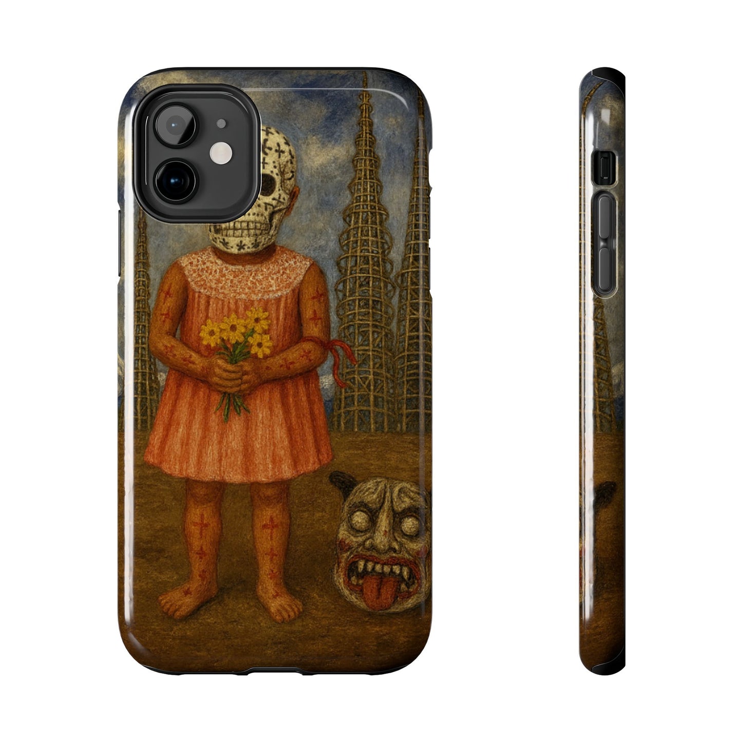 Los Angelez Made x Girl With Death Mask Tough Phone Case