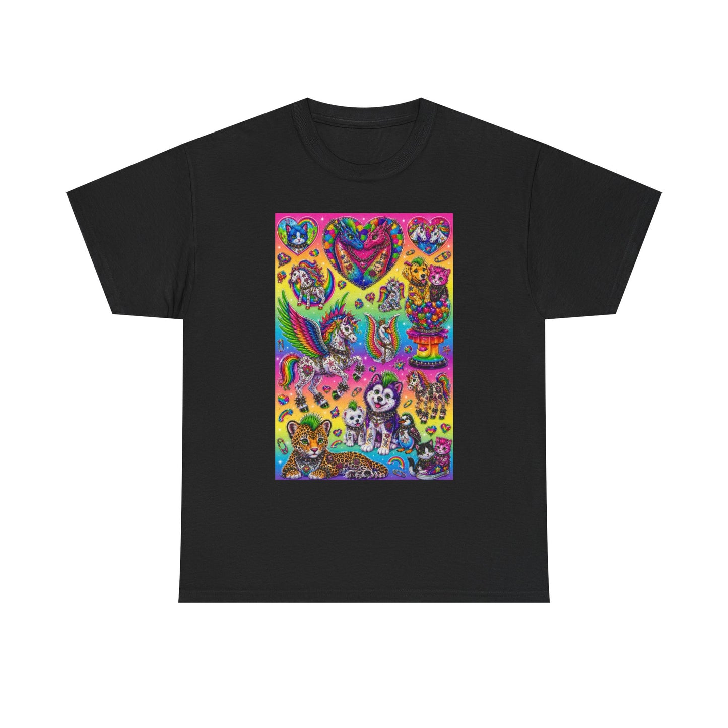 Los Angelez Made x Punk Rock Lisa Frank Unisex Heavy Cotton T-Shirt