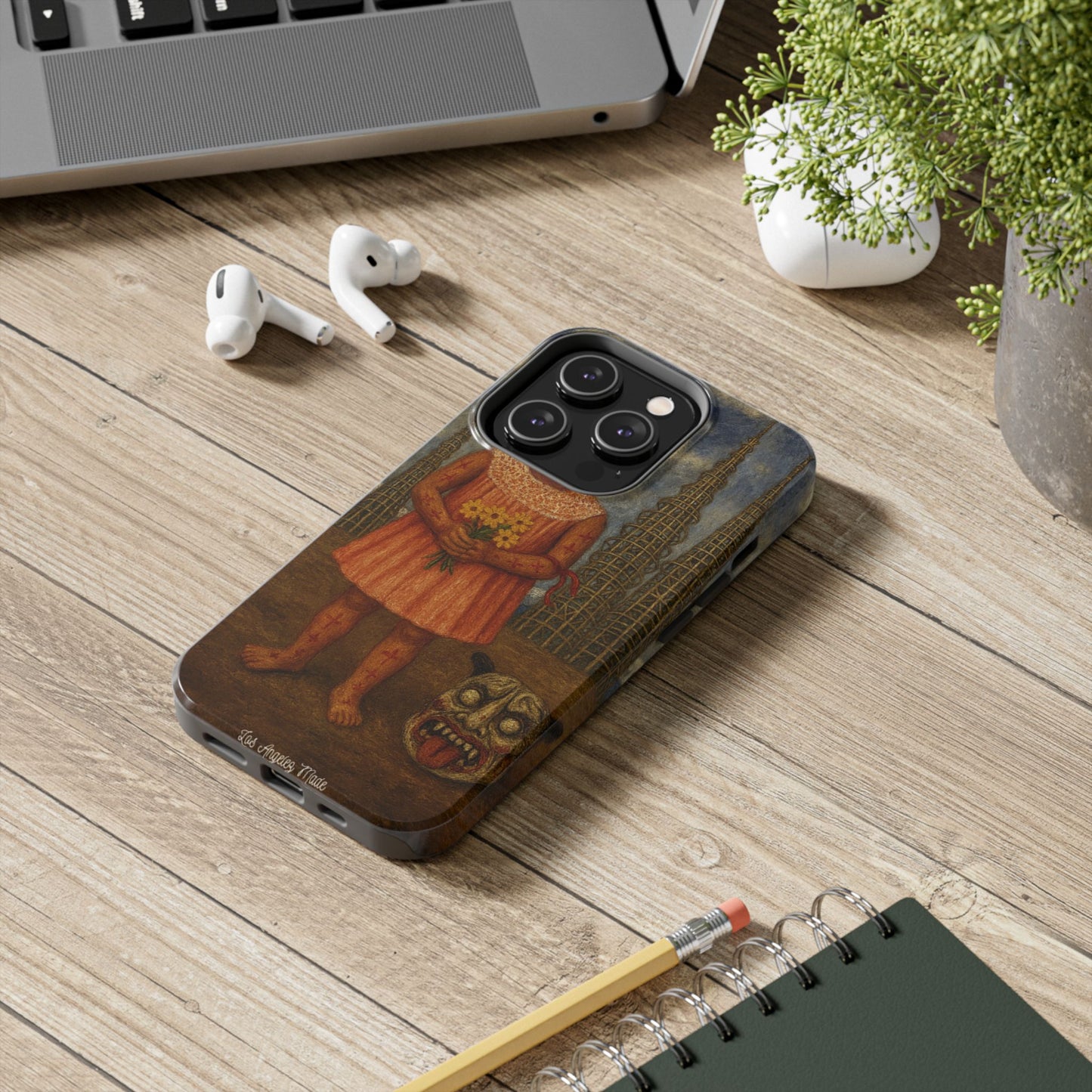 Los Angelez Made x Girl With Death Mask Tough Phone Case