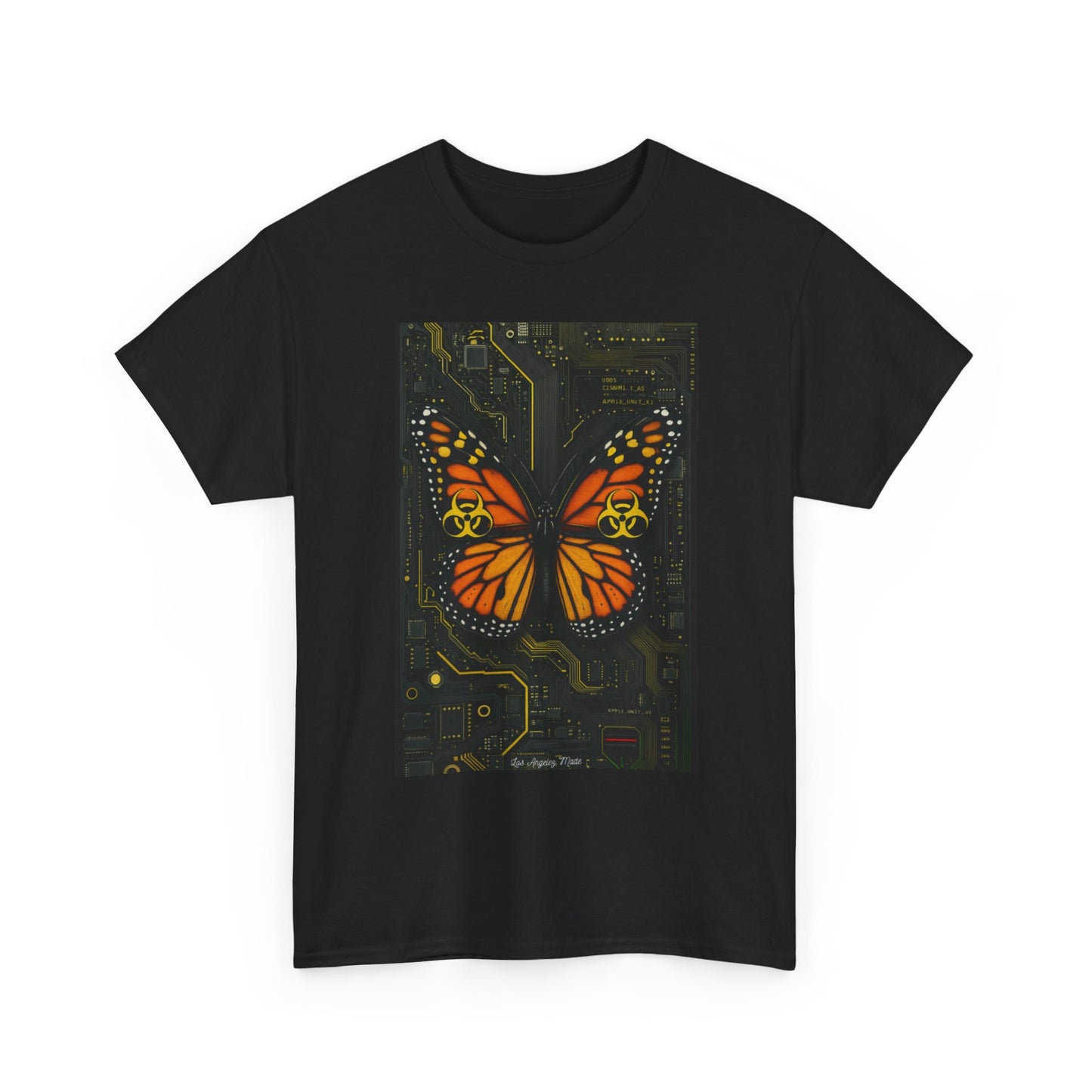 Los Angelez Made x Cyber Butterfly Unisex Heavy Cotton T-Shirt
