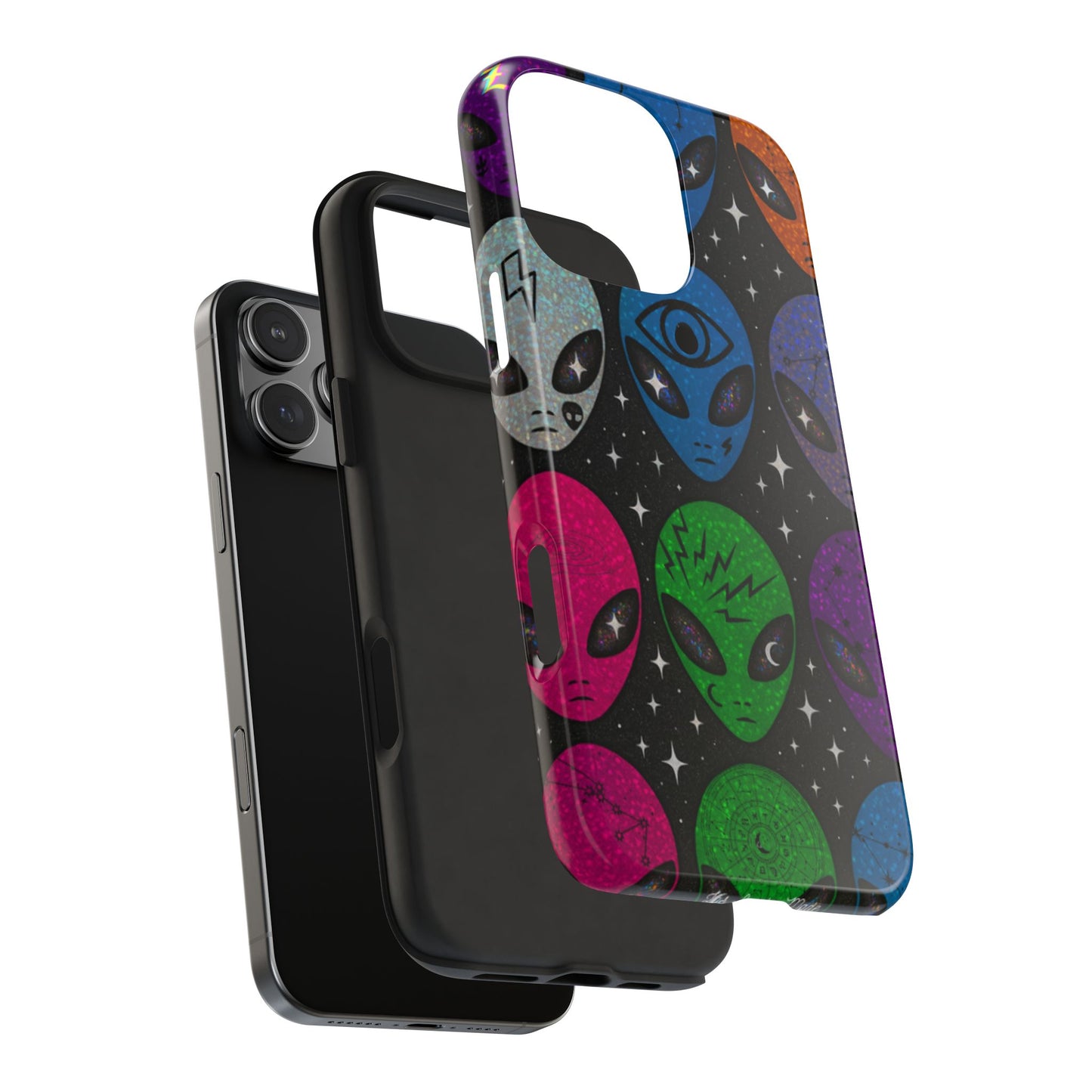 Los Angelez Made x Y2K Alien Sticker Sheet Tough Phone Case