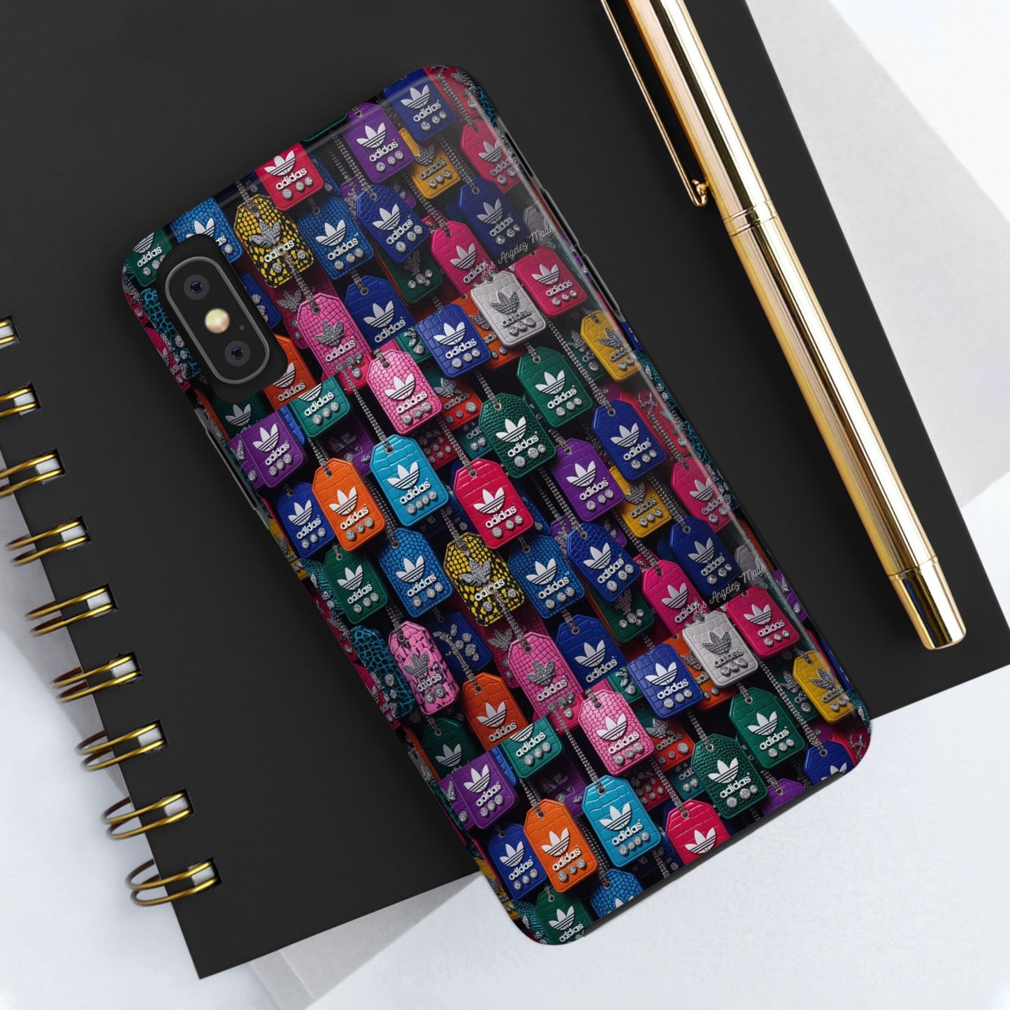 Los Angelez Made x Adidas Leather Tags Tough Phone Case