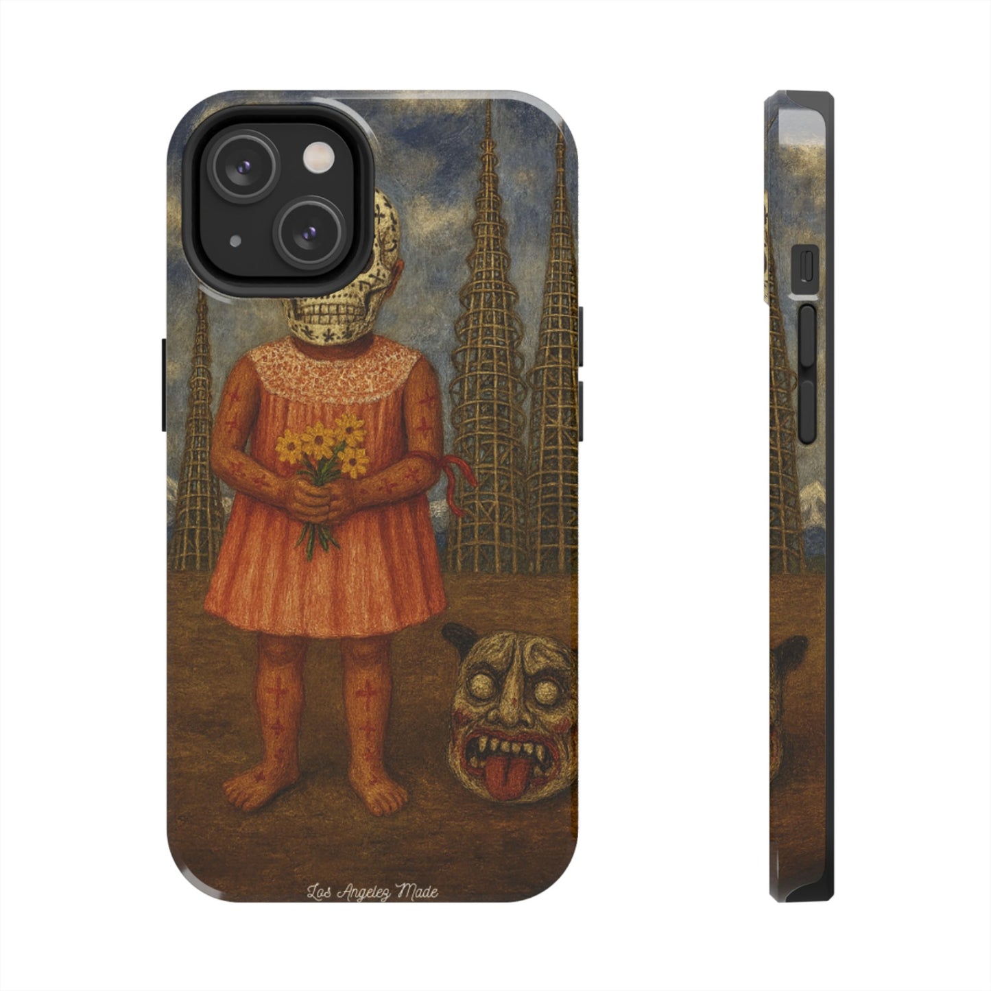 Los Angelez Made x Girl With Death Mask Tough Phone Case