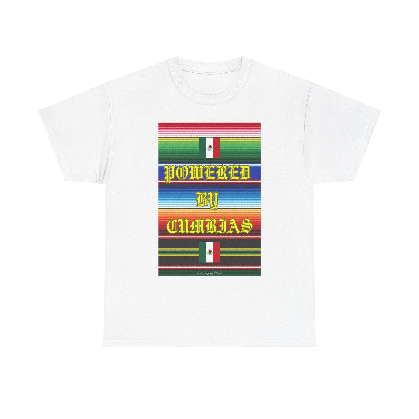 Los Angelez Made x ''Powered by Cumbias'' Unisex Heavy Cotton T-Shirt