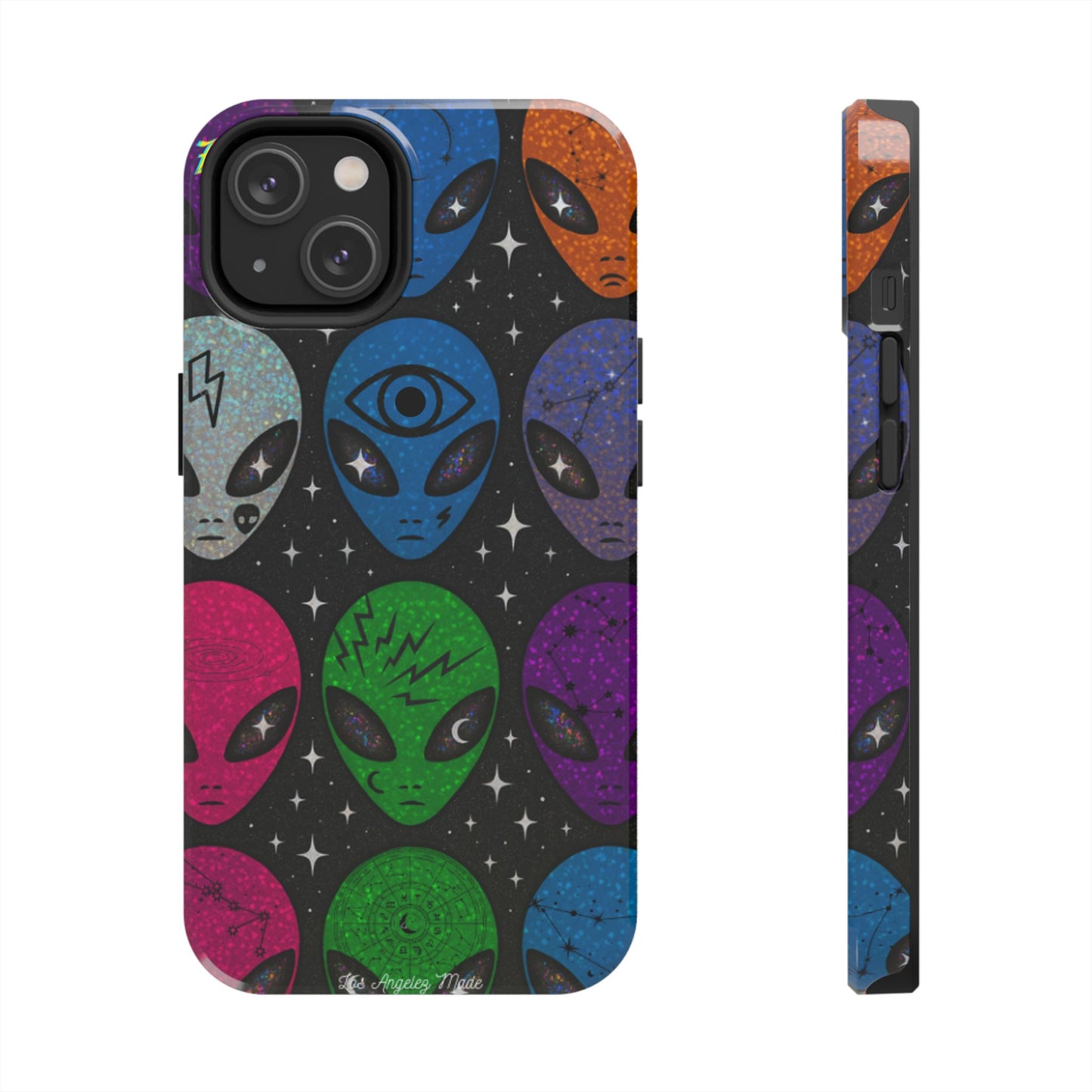 Los Angelez Made x Y2K Alien Sticker Sheet Tough Phone Case