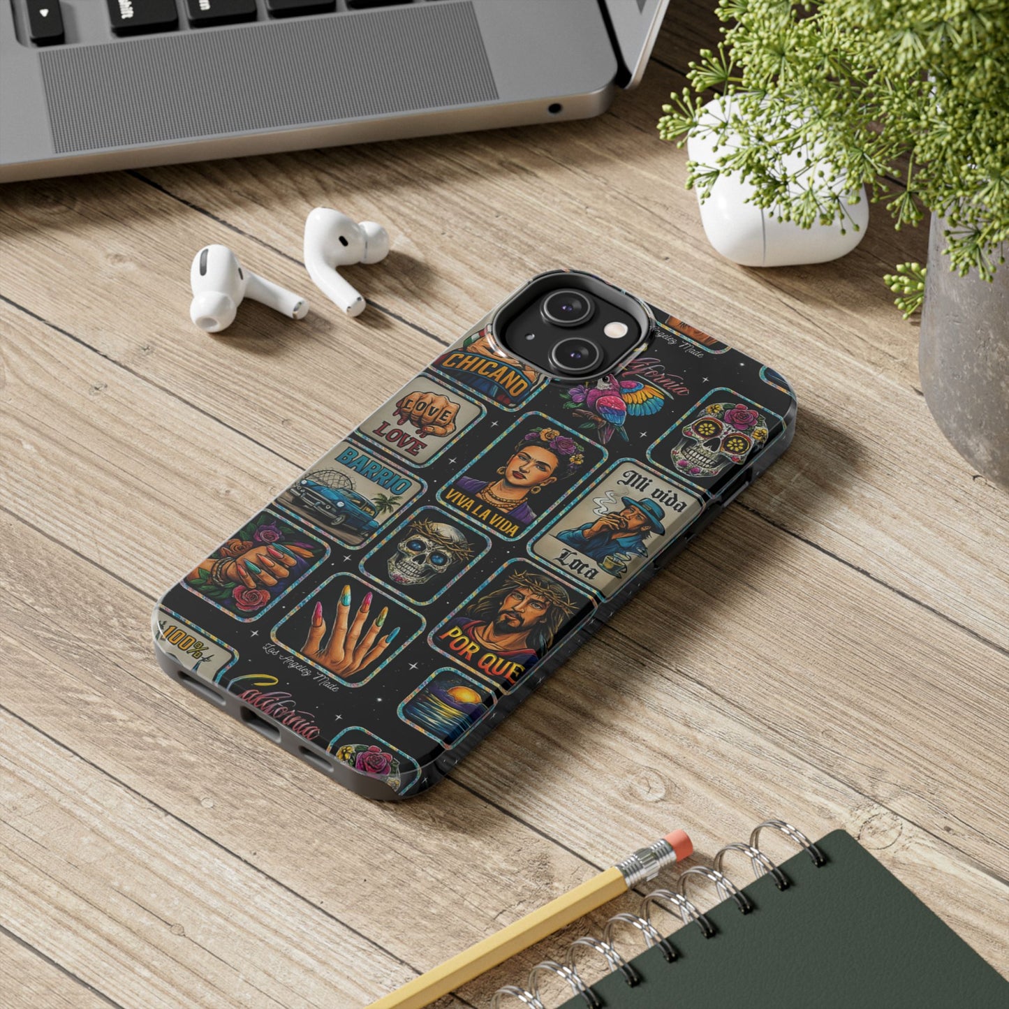 Los Angelez Made x Chicano Vintage Stickers Tough Phone Case