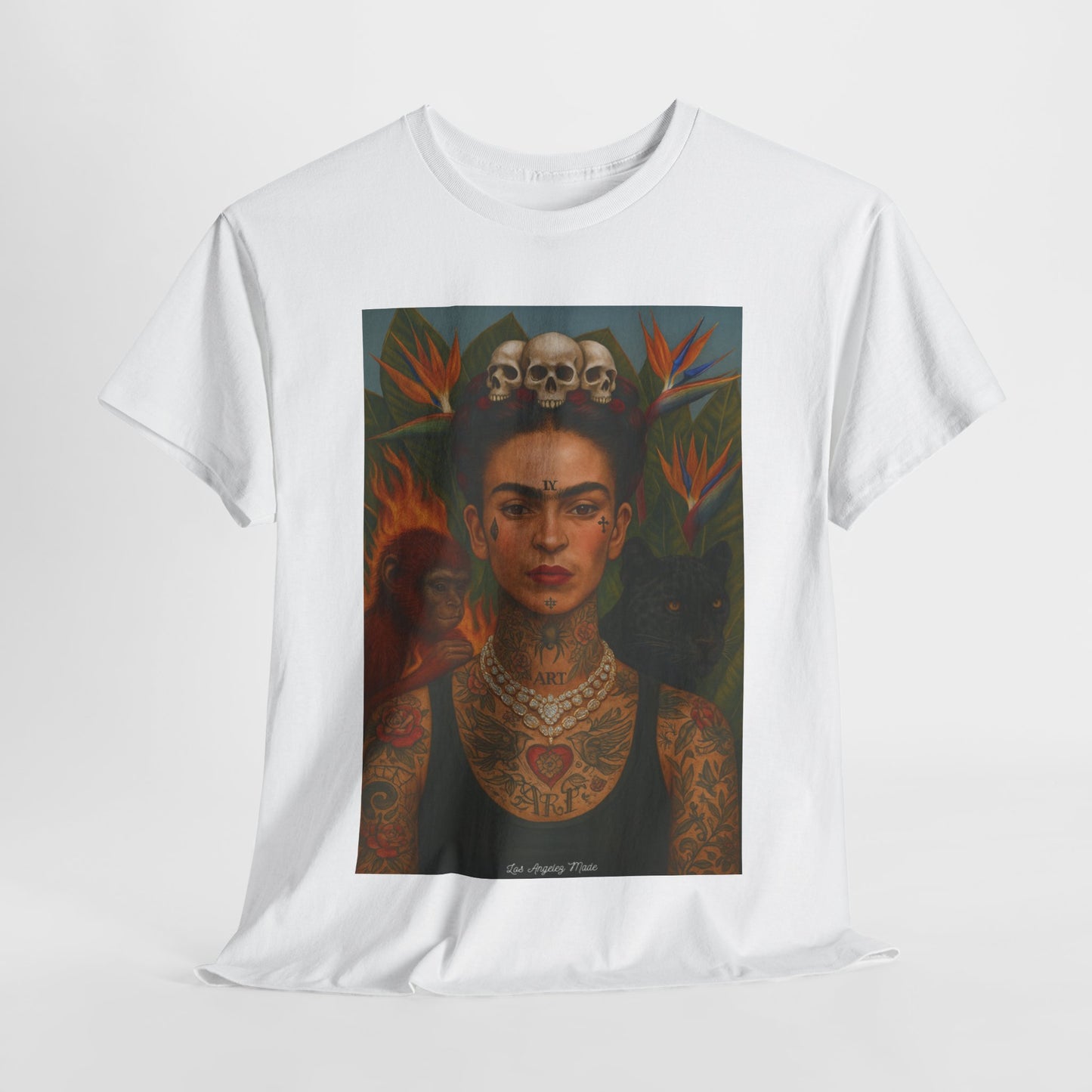 Los Angelez Made x Frida Kahlo Unisex Heavy Cotton T-Shirt