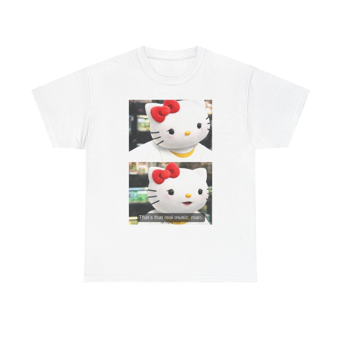 Los Angelez Made x Hello Kitty x Lil B Meme Unisex Heavy Cotton T-Shirt