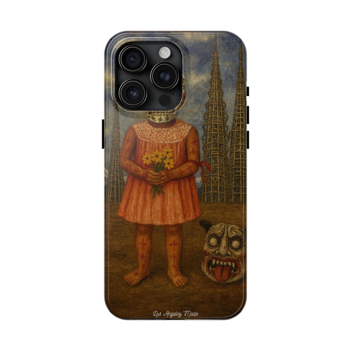 Los Angelez Made x Girl With Death Mask Tough Phone Case