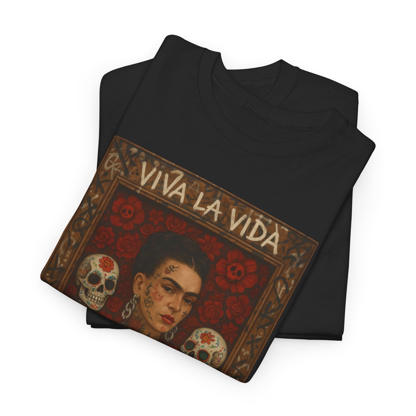 Los Angelez Made x Frida Kahlo Framed Unisex Heavy Cotton T-Shirt