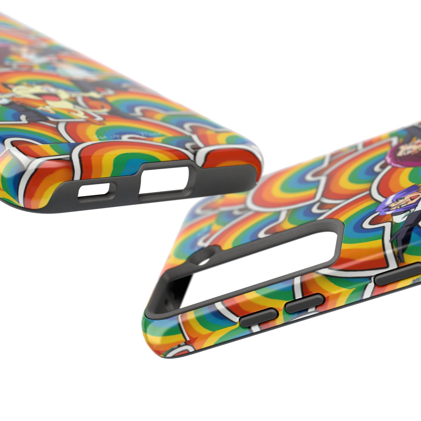 Los Angelez Made x Team Rocket Rainbow Emoji Tough Phone Case