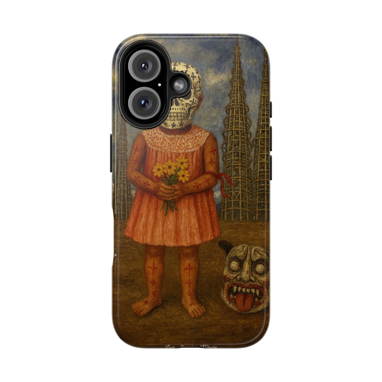 Los Angelez Made x Girl With Death Mask Tough Phone Case