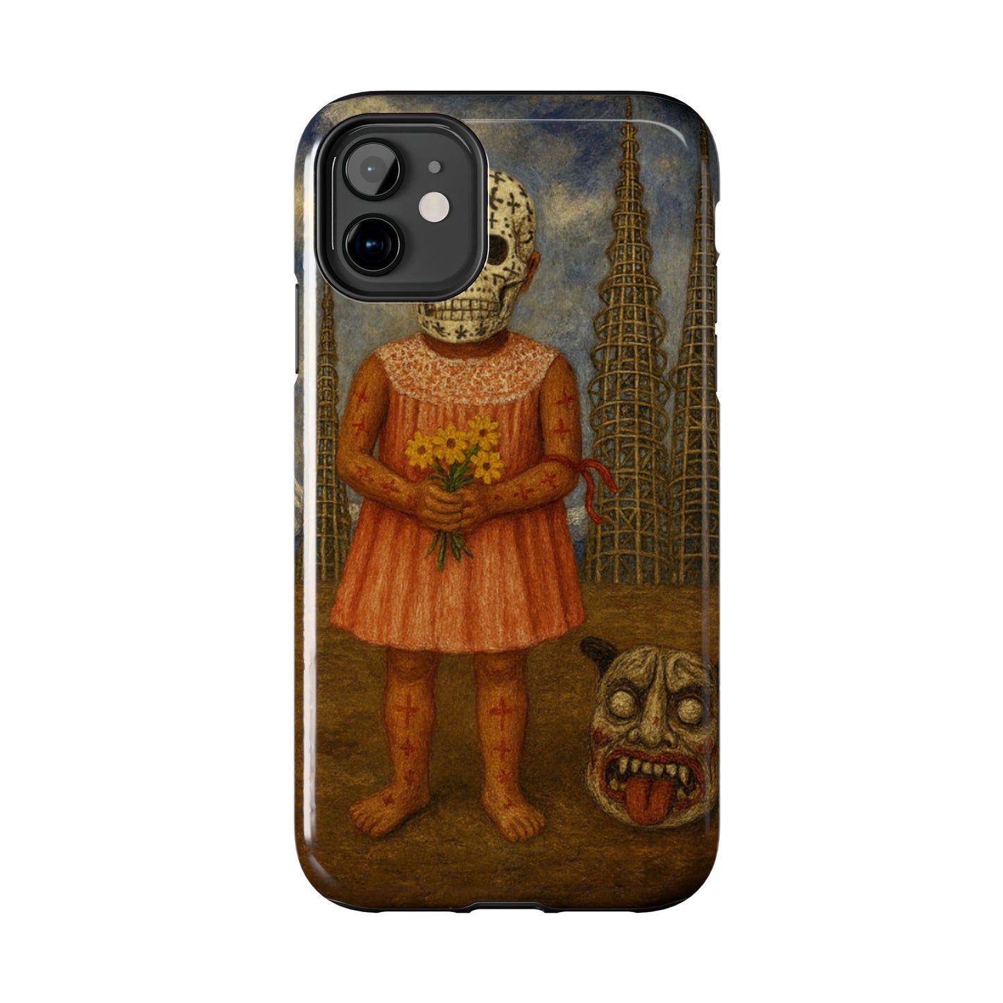 Los Angelez Made x Girl With Death Mask Tough Phone Case