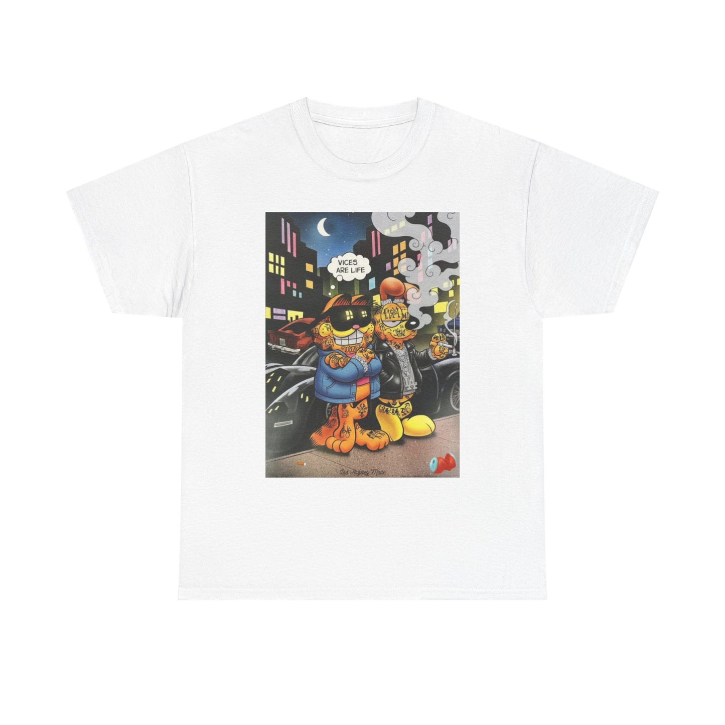 Los Angelez Made x Garfield & Odie Unisex Heavy Cotton T-Shirt