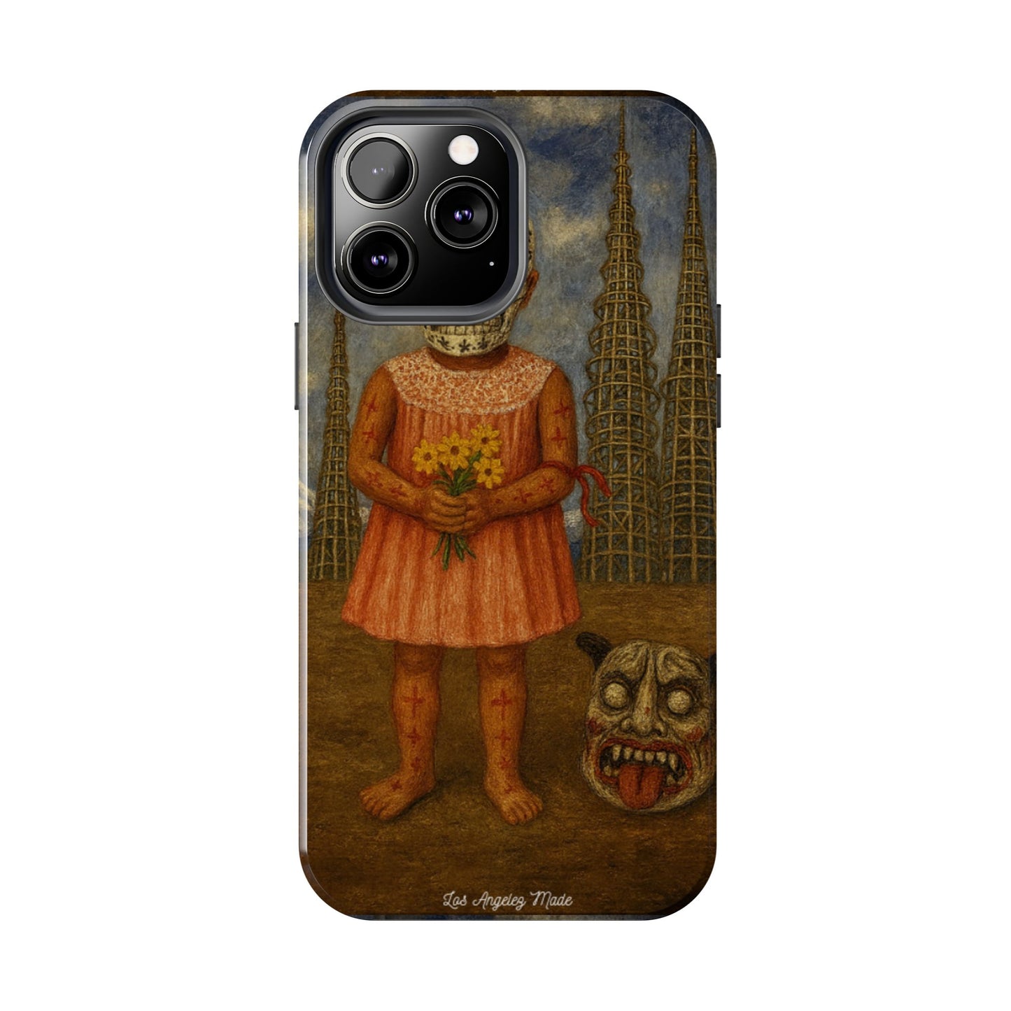Los Angelez Made x Girl With Death Mask Tough Phone Case