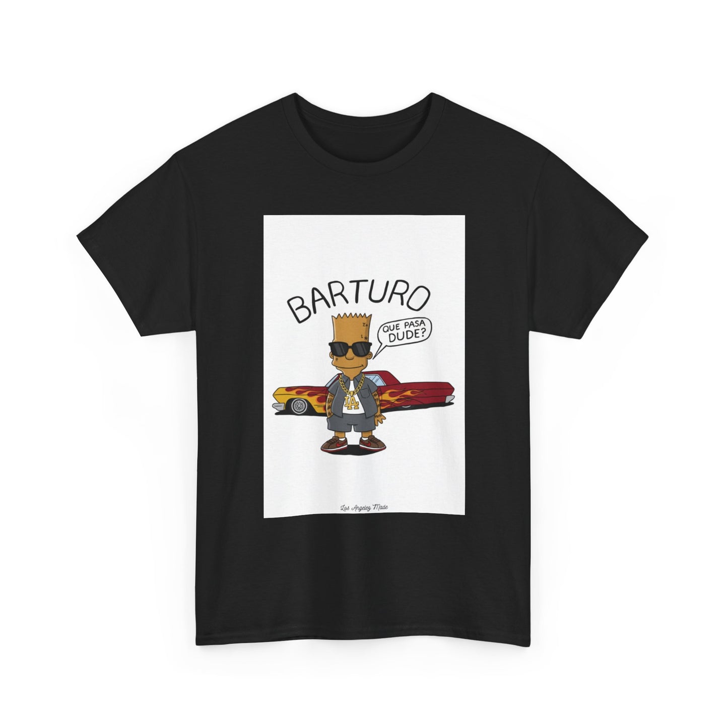 Los Angelez Made x Barturo "Que Pasa Dude?" Unisex Heavy Cotton T-Shirt