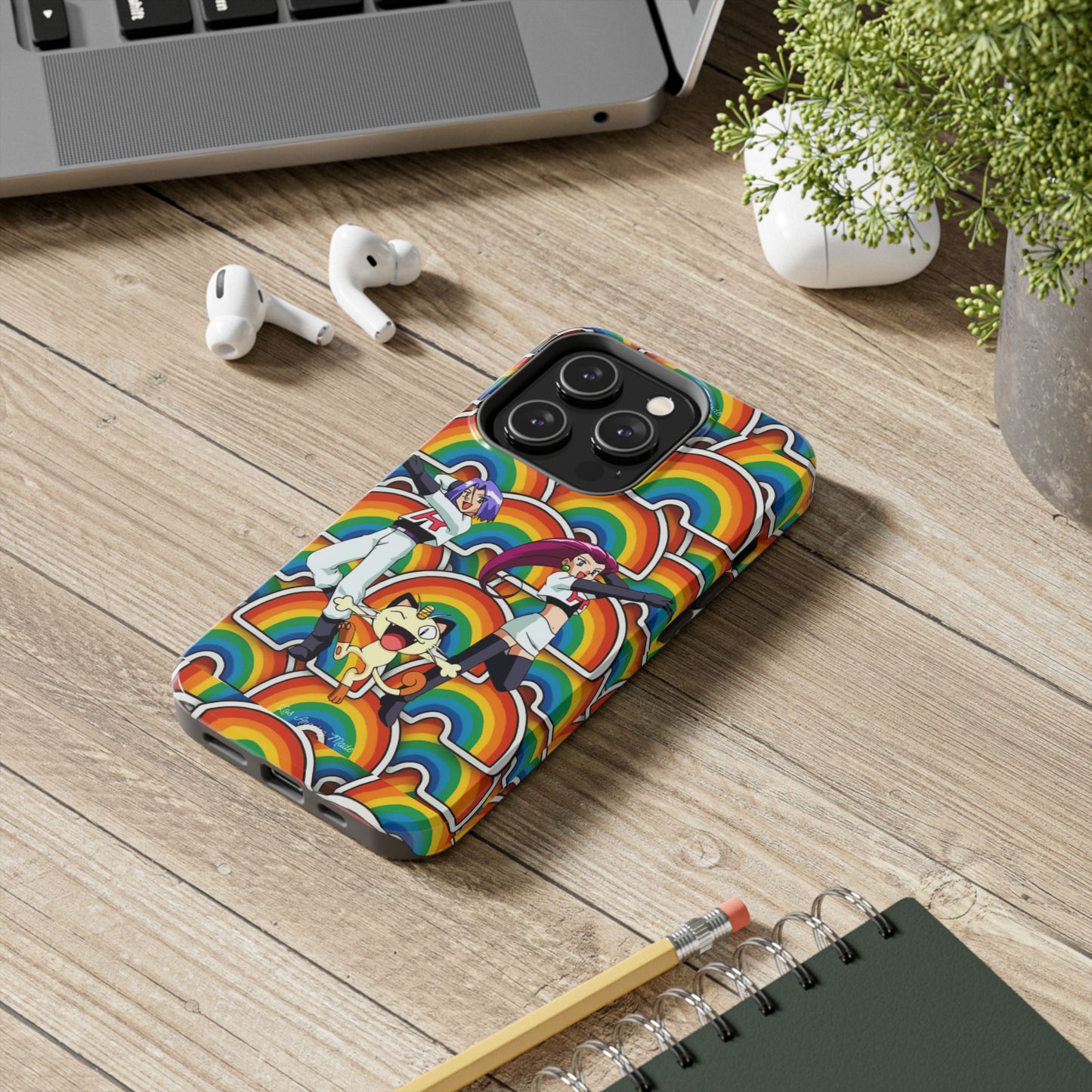 Los Angelez Made x Team Rocket Rainbow Emoji Tough Phone Case