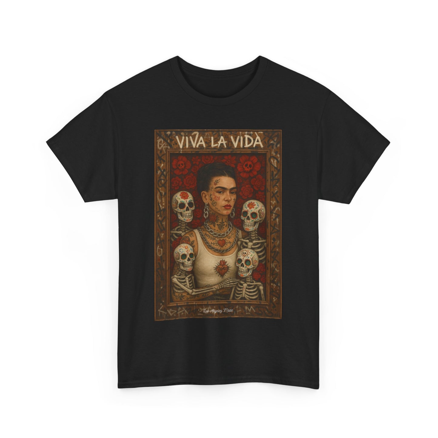 Los Angelez Made x Frida Kahlo Framed Unisex Heavy Cotton T-Shirt