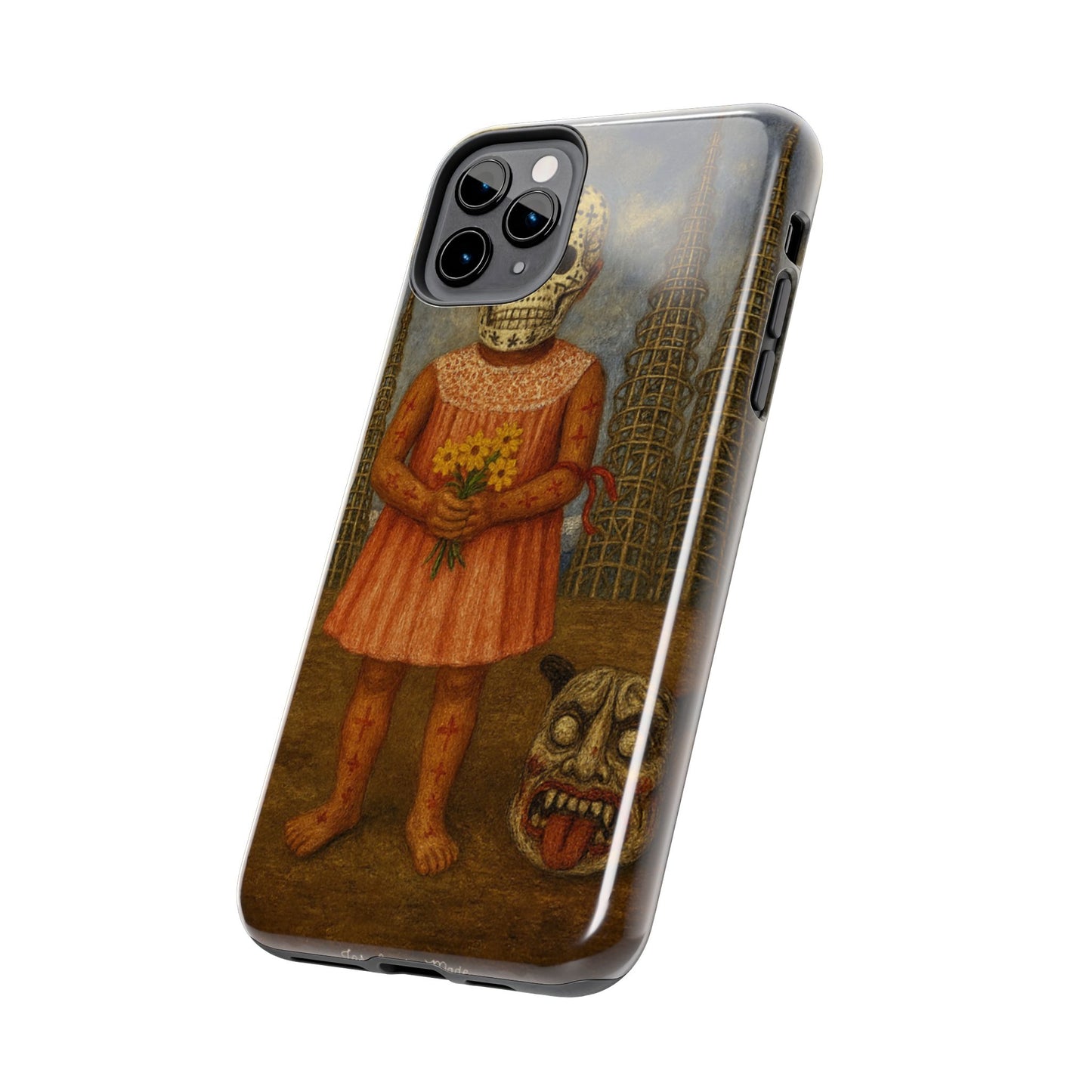 Los Angelez Made x Girl With Death Mask Tough Phone Case