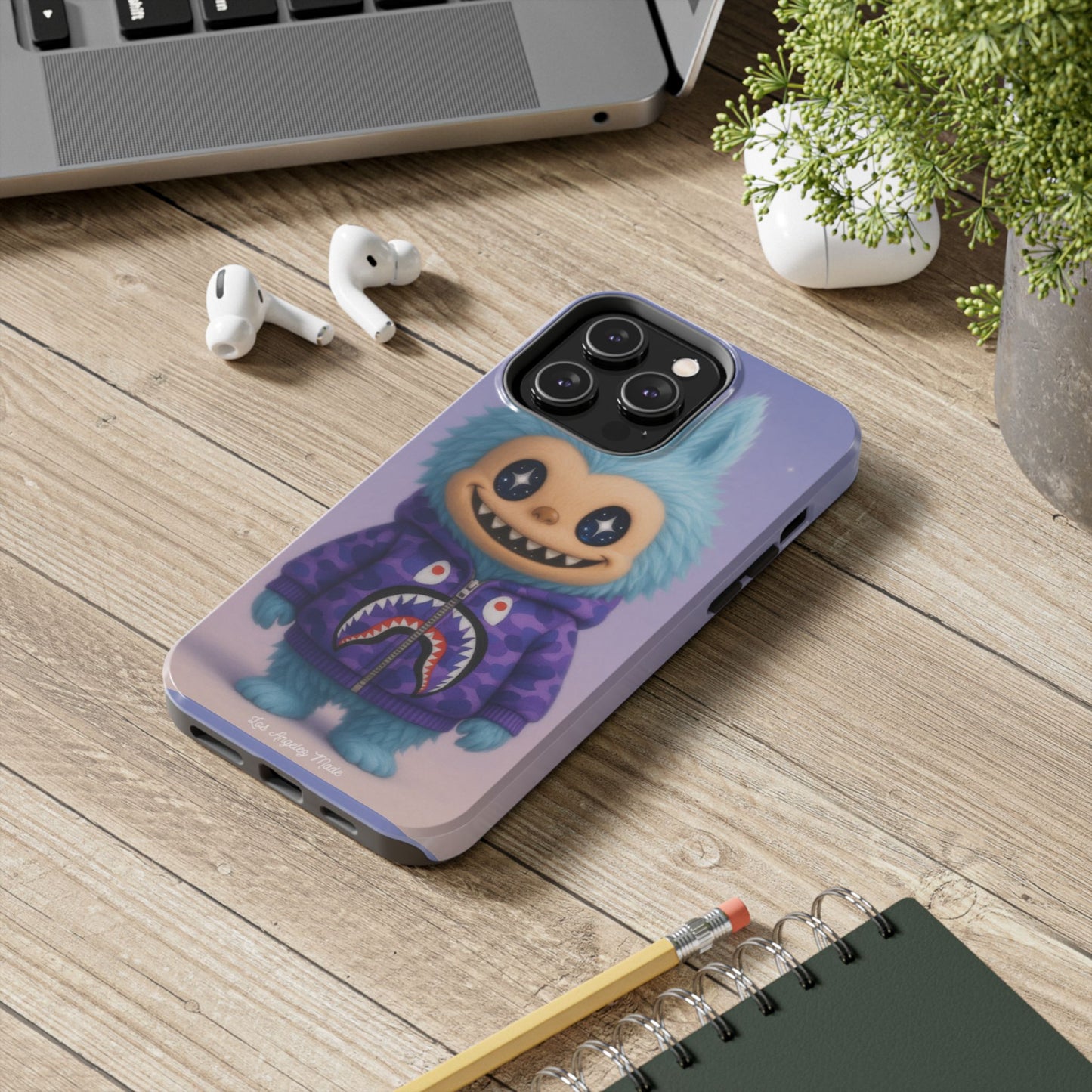 Los Angelez Made x Labubu BAPE Hoodie Tough Phone Case