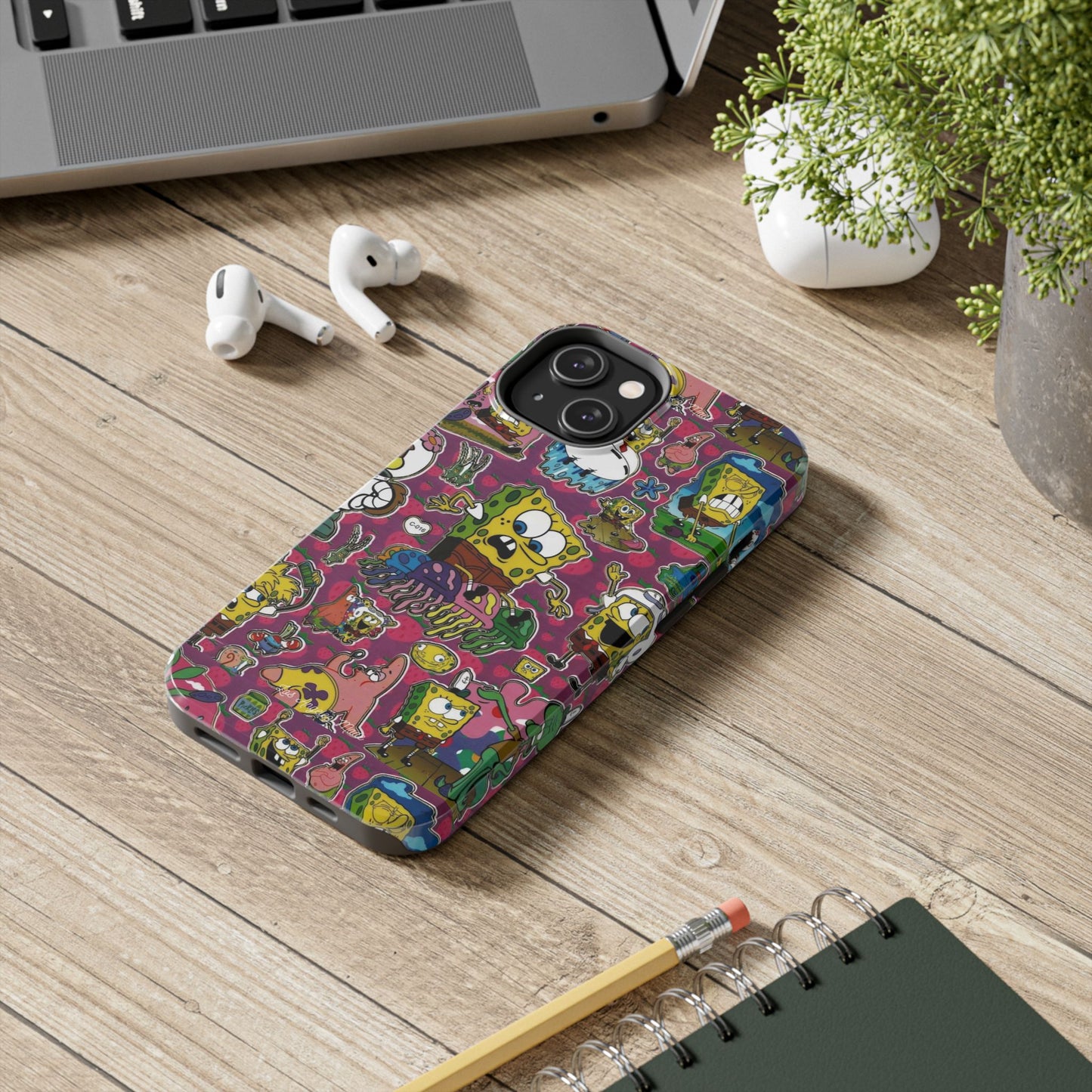 Los Angelez Made x SpongeBob Sticker Sheet Tough Phone Case