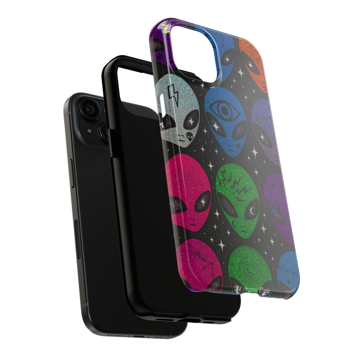Los Angelez Made x Y2K Alien Sticker Sheet Tough Phone Case