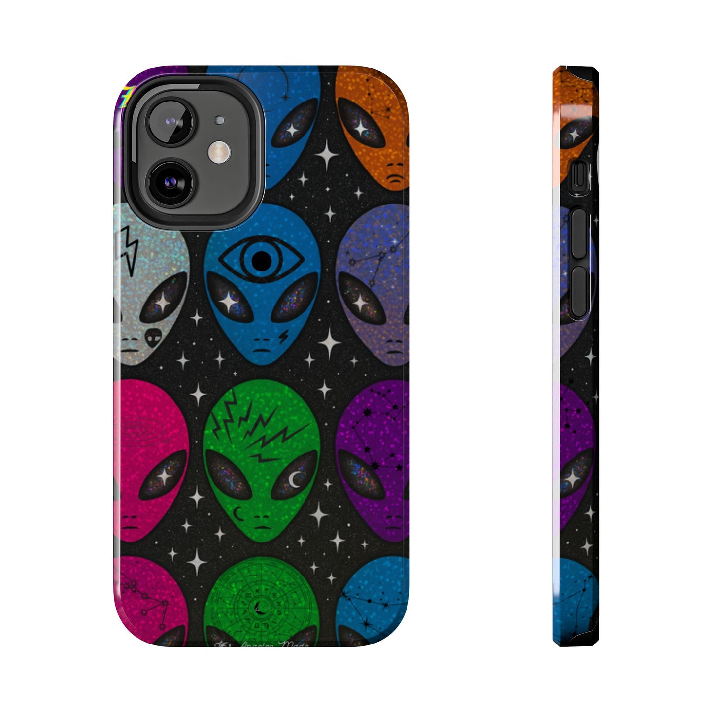Los Angelez Made x Y2K Alien Sticker Sheet Tough Phone Case